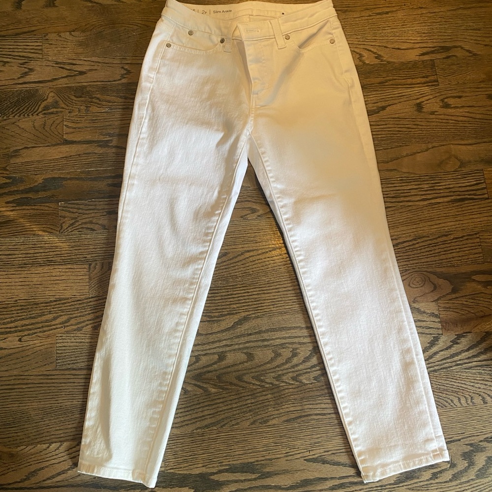 Talbots Cream Ankle Jeans